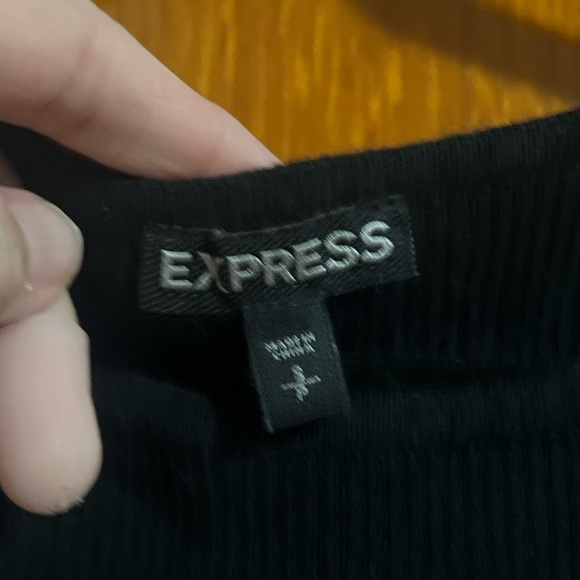 Express black sweater dress with flared hem, size small - Picture 5 of 6